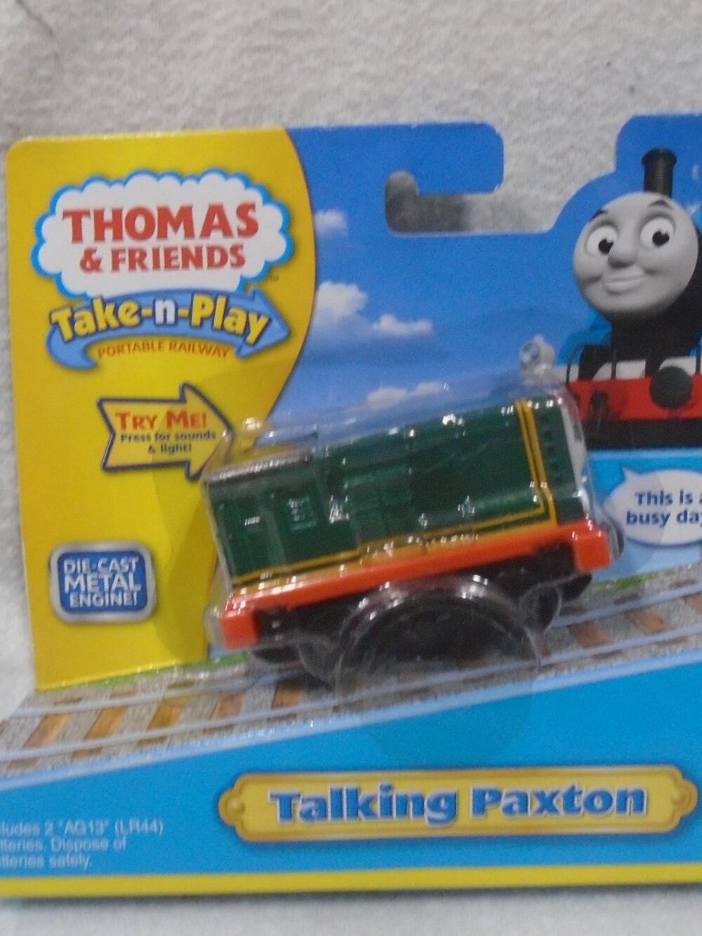 Fisher Price Thomas & Friends Take -N - Play Paxton Die - Cast Metal Engine
